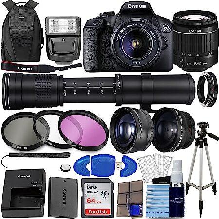 Canon EOS 2000D DSLR (Rebel T7) w/ 18-55mm Zoom Le...