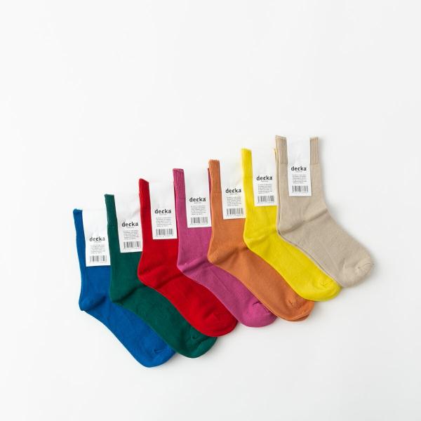 デカ Mercerized Socks マーセライズドソックス ギザコットン ソックス decka ...