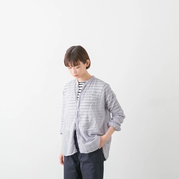 アーメン UTILITY BANDED COLLAR SHIRT ユーティリティ バンドカラー シャ...