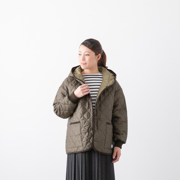 ARMEN アーメン アウター フード付き キルティング カフスリブ オーバーサイズド フーデッド ...