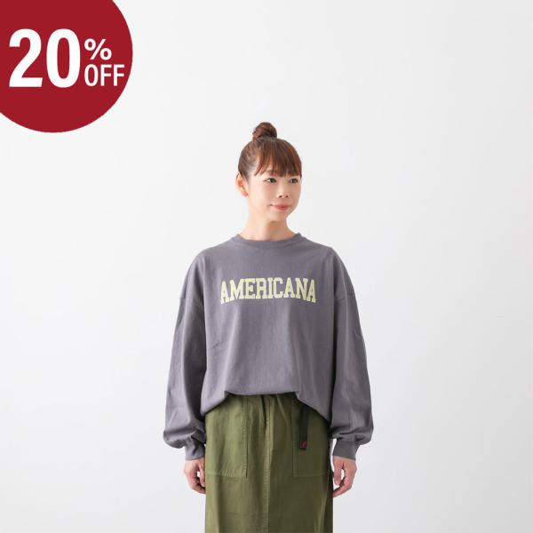 【20%OFF】アメリカーナ USED加工 ロングスリーブ Tシャツ Americana BRF-7...