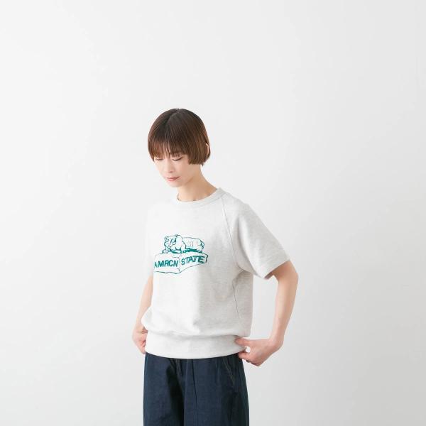 アメリカーナ AMRCN STATE 半袖 スウェット シャツ Americana  BRF-800...