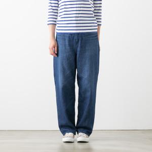 サキュウ リネン アンクル ボーイズ Linen Ankle Boy's  26244 caqu デニム パンツ ジーパン レディース 麻 コットン｜bluebeat-y