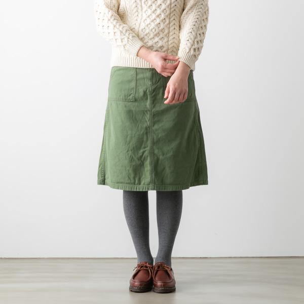 【ブルービート別注】ドミンゴ スカート ベーカースカート ベイカースカート Aライン コットン バッ...