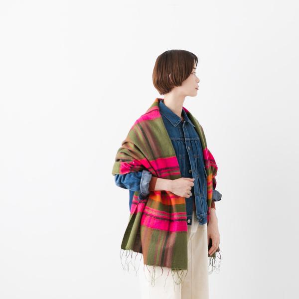 hint hint ヒントヒント カラフル ミックス ストール 3色 STOLE19 大判 ショール...
