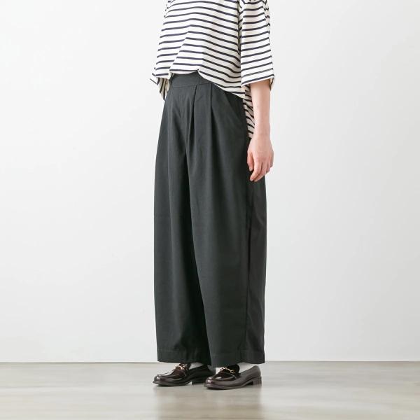 ハーベスティ ワイド エッグパンツ HARVESTY A22502 ワイドパンツ ゆったり 春夏 カ...
