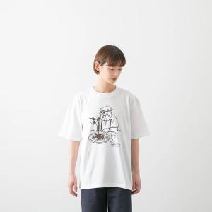 ハーベスティ プリント Tシャツ 2種 A52...の詳細画像2