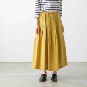 イナ リネンスカート ロング ナチュラル服 麻...の詳細画像4