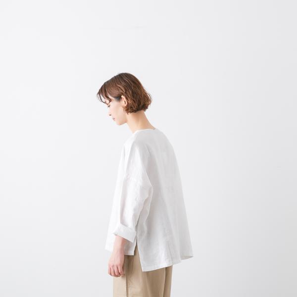 トラバイユ マニュアル タイディリネン ボートネック Tブラウス メール便OK TRAVAIL MA...