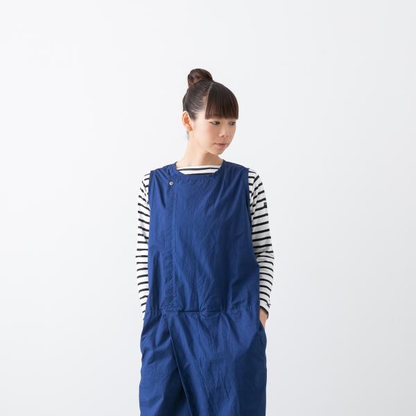 ユニヴァーサルティシュ 3D オールインワン サロペット コットン 綿 タイプライター モカ ネイビ...