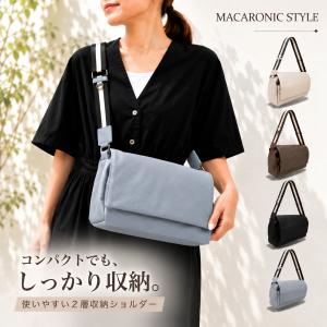 マカロニックスタイル ボディショルダー レディース ショルダーバッグ 斜め掛け バッグ MACARONIC STYLE ブランド 40585 軽い 軽量 シボ感 合皮 柔らかい 大人