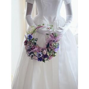 ブライダルリースブーケ・ブートニア ホワイトリリー 白百合の