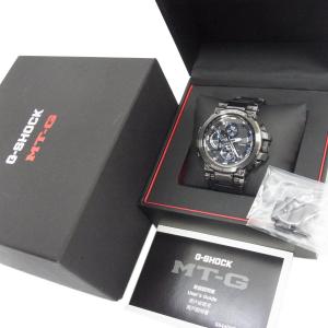 美品 定価126,500円◇CASIO G-SHOCK MTG-B1000BD-1AJF Bluetooth搭載 電波ソーラー メンズ 腕時計 余りコマ2 取説 ケース 箱付｜blueblue-brand