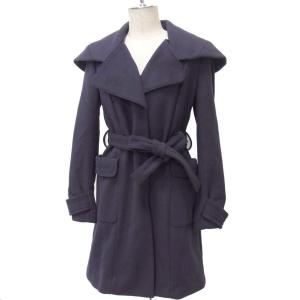 ☆TORY BURCH トリーバーチ ウールコート ベルト付き ビッグカラー レディース 冬物