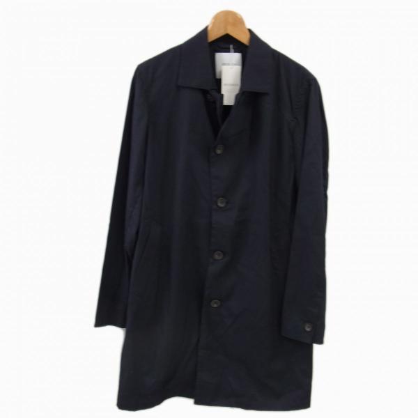 新品 定価20,350円◇STUDIOUS テンセルバーバリーステンカラーコート 春物 ネイビー ス...