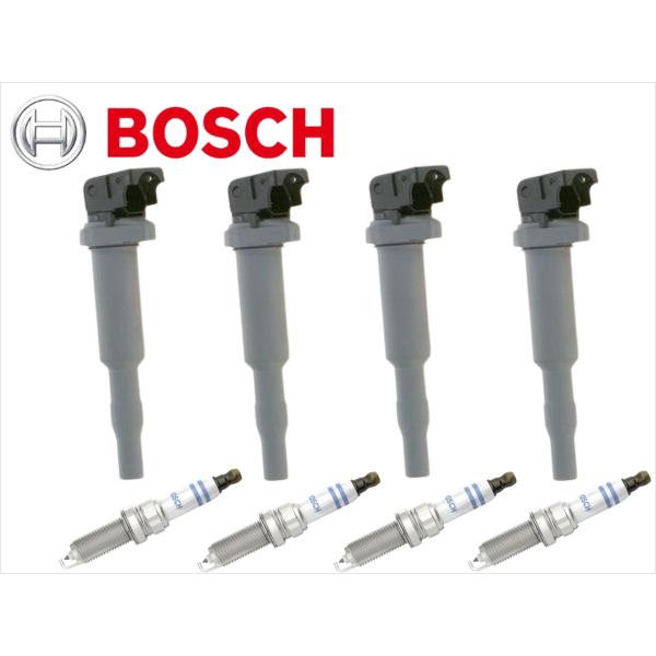 BOSCH 4本SET シトロエン 新品 イグニッションコイル スパークプラグ C3 C4 DS3 ...