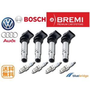 OEM 4本セット 新品 アウディ A1 8X系 A3 8P系 1.4L イグニッションコイル スパークプラグ 036905715F 036905715G 036905715H｜bluebridge-shop