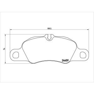 低ダスト BREMBO 新品 ポルシェ 911 カレラ 997型 3.6L フロント