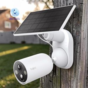TP-Link tapo フルワイヤレス セキュリティカメラ ソーラーパネル付き TC85KIT 高画質400万画素 ワイヤレス接続 スマホ連携 防水 防塵 屋外 暗視カメラ