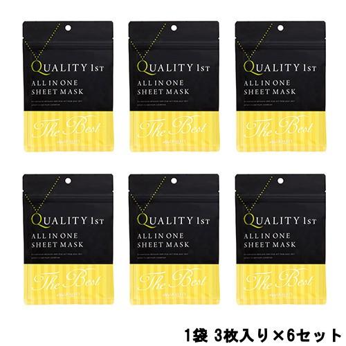 クオリティファースト オールインワンシートマスク ザ・ベストEX 1袋 3枚入り ×6セット[ qu...