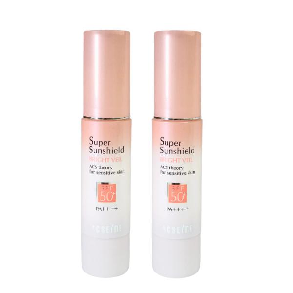 アクセーヌ スーパーサンシールド ブライトヴェール 01 ピンクベージュ SPF50+・PA++++...
