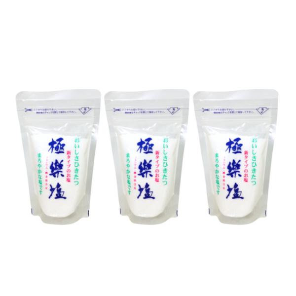 波動法製造 極楽塩 120g 3個セット