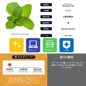エッセンシャルオイル 精油 スペアミント 10...の詳細画像4