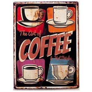 アンティークエンボスプレート The art of Coffee（新品・未使用）｜bluecider-store