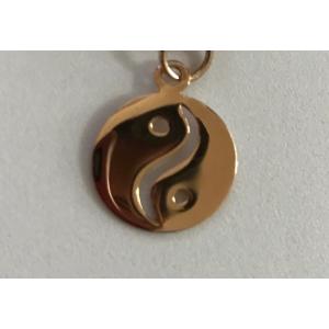 925 Sterling Silver Yin yang Rose Gold Pendant（新品・...