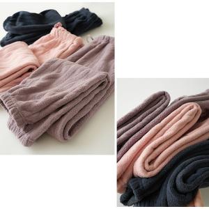 スイモク 裾絞り もこもこ ルームパンツ レデ...の詳細画像2