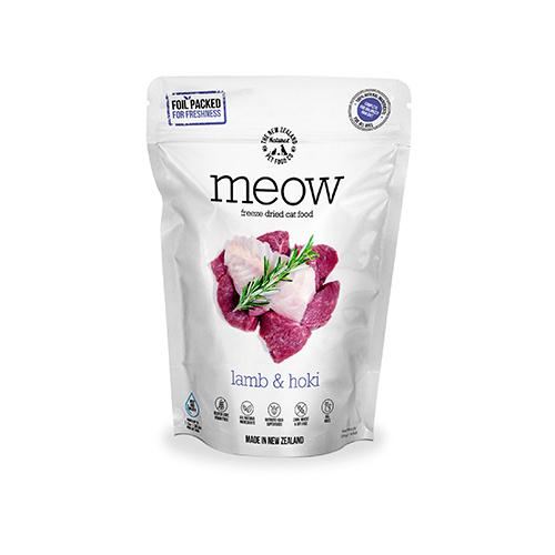 MEOWミャウフリーズドライキャットフードラム＆ホキ50g ニュージーランド