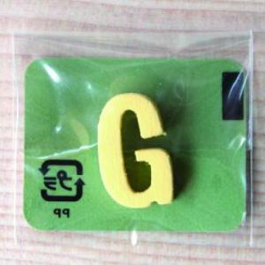 ミニカラー ローマ字イエロー G 日本
