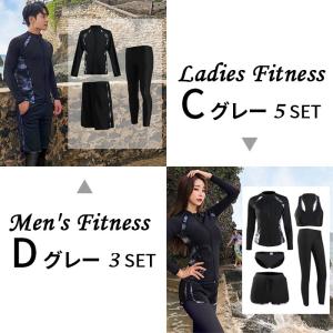水着 メンズ 上下セット フィットネス水着 ラ...の詳細画像4