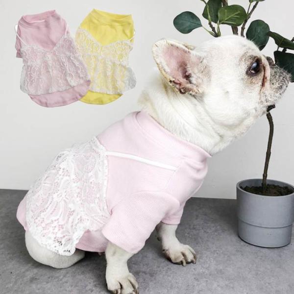 在庫売り尽くし、返品交換不可 犬服 春 ワンピース 可愛い フレンチブルドッグ ワンピース ペットウ...