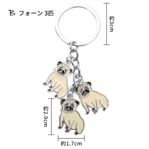 パグ キーホルダー 雑貨 グッズ アニマル 動...の詳細画像3