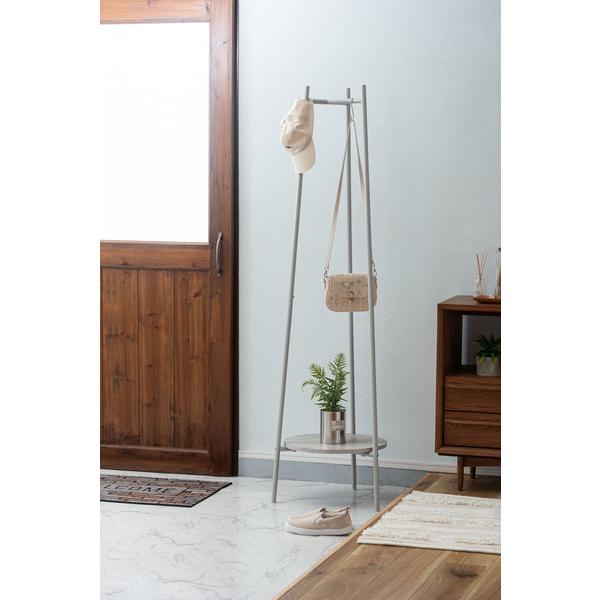 東谷 ハンガー グレー W43.5×D44.5×H160.5 組立式 MIP-28GY