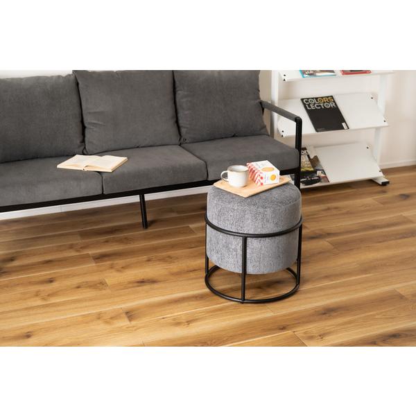 東谷 スツール グレー W45×D45×H49 完成品 PC-507GY