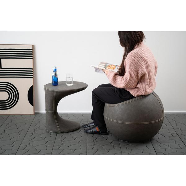 東谷 サイドテーブル グレー W39×D46×H44.5 完成品 PT-368GY