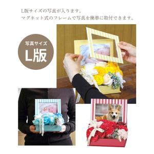 ソープフラワー プレゼント 花 写真立て シャ...の詳細画像3