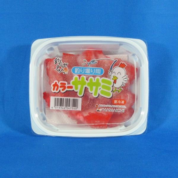 カラーササミ(赤) つりえさ 海上釣堀 鶏肉 ささみ 釣り餌 ささ身 サシエサ 冷凍