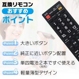 リモコン テレビ シャープ アクオス SHAR...の詳細画像1