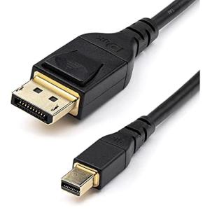 StarTech.com Mini DisplayPort - DisplayPort 1.4 ケーブル/2m/VESA規格認定品/8K60Hz、4K｜bluehawaii
