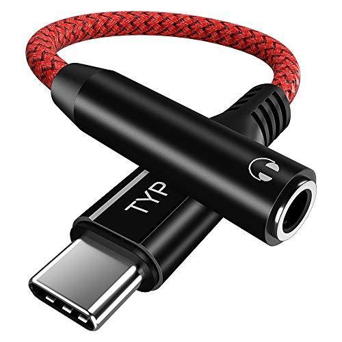 タイプCイヤホン変換ケーブル USB-C ヘッドフォンジャックアダプタ USB Type-C to ...