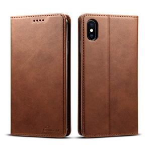 Smoony iPhoneXR 用 ケース 手帳型 アイフォンXR用 ケース 耐衝撃 耐摩擦 合皮レザー 財布型カバー カード収納 マグネット 横開き