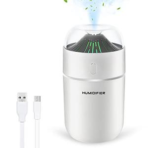 KEYNICE 加湿器 卓上 ミニ加湿器 小型 長時間連続加湿 ナイトライト アロマ 2つ加湿モード 花粉 乾燥/花粉症対