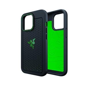 Razer iPhone 13 冷却 ケース 追加の通気経路 熱可塑性エラストマー (TPE) コーナー補強 抗菌コーティング タクタイル感あるサイド｜Blue Hawaii