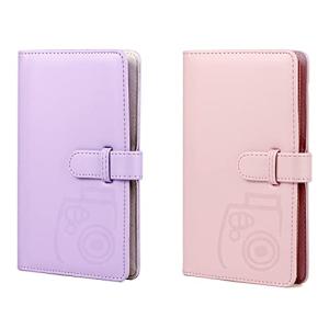 HAMILO ミニアルバム チェキ帳 96枚収納可能 カード 写真 ミニサイズ 2色セット