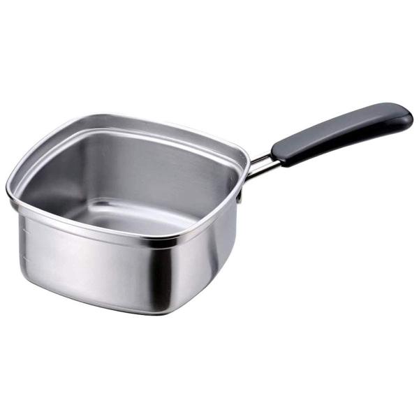 下村企販 片手鍋 角型 ラーメン鍋 15cm 【日本製】 直火・IH対応 1~2人用 インスタント麺...