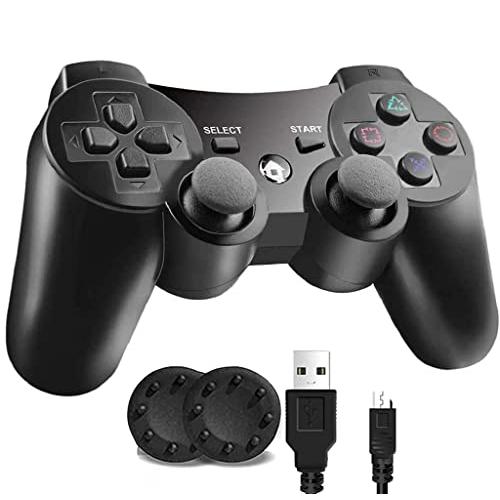 PS3 コントローラー PS3 ワイヤレスコントローラー Bluetooth ワイヤレス ゲームパッ...