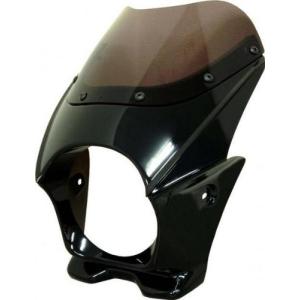 バイクパーツセンター(Bike Parts Center) ビキニカウル/スクリーンカウル 汎用 ライト内径φ135 ブラック 308708の商品画像